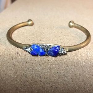 FREE PEOPLE cuff bracelet pyrite & stones NEW